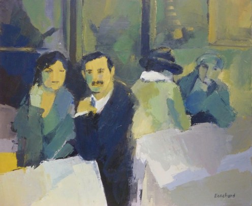 Le Couple - 0,65mx0,54m - acrylique sur toile 2013