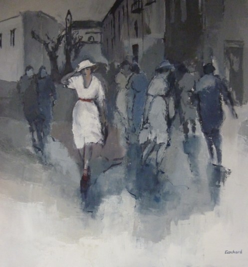 2015 - Acrylique sur toile - 80x80cm - La Femme en Blanc