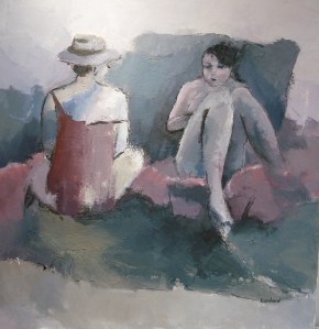 Sur le Divan Acrylique sur toile 2015 80x80cm