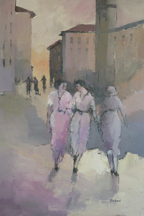  2016 Dames en Rose 80x120cm