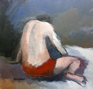 Nu féminin Acrylique 2016 50x50cm