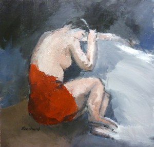 Nu féminin Acrylique 2016 50x50cm