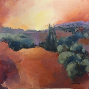 2016 Provence Acrylique sur toile 80x80cm