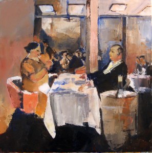 Le restaurant - Acrylique sur toile- 60cmx60cm - 2009