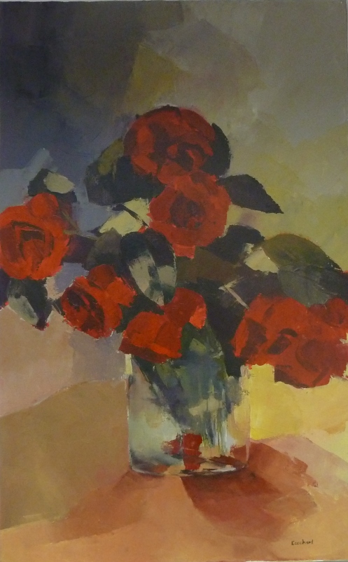 Les Roses de La PlaceAcrylique sur toile 2012