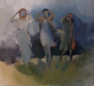 Sous le Vent Acrylique sur toile 2014 0,80mx0,80m