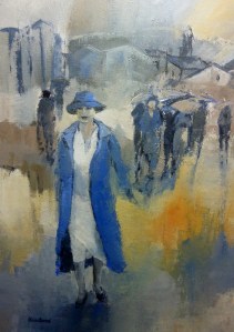 La Femme en Bleu 65x92cm