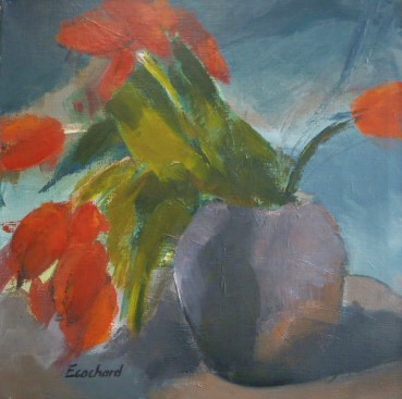 Tulipes Rouges 40x40cm